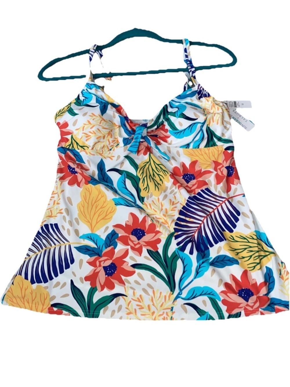 Sun  Ocean Sand  X Talbots Tankini Swim Top Size 12 NWT Swimwear‎